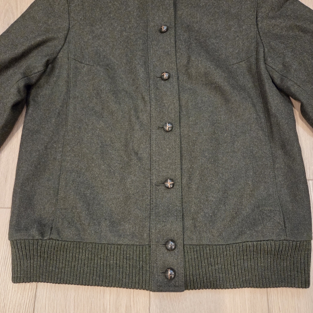 Vintage Women's Tofana Wool Tweed Bomber Jacket - Picture 5 of 9